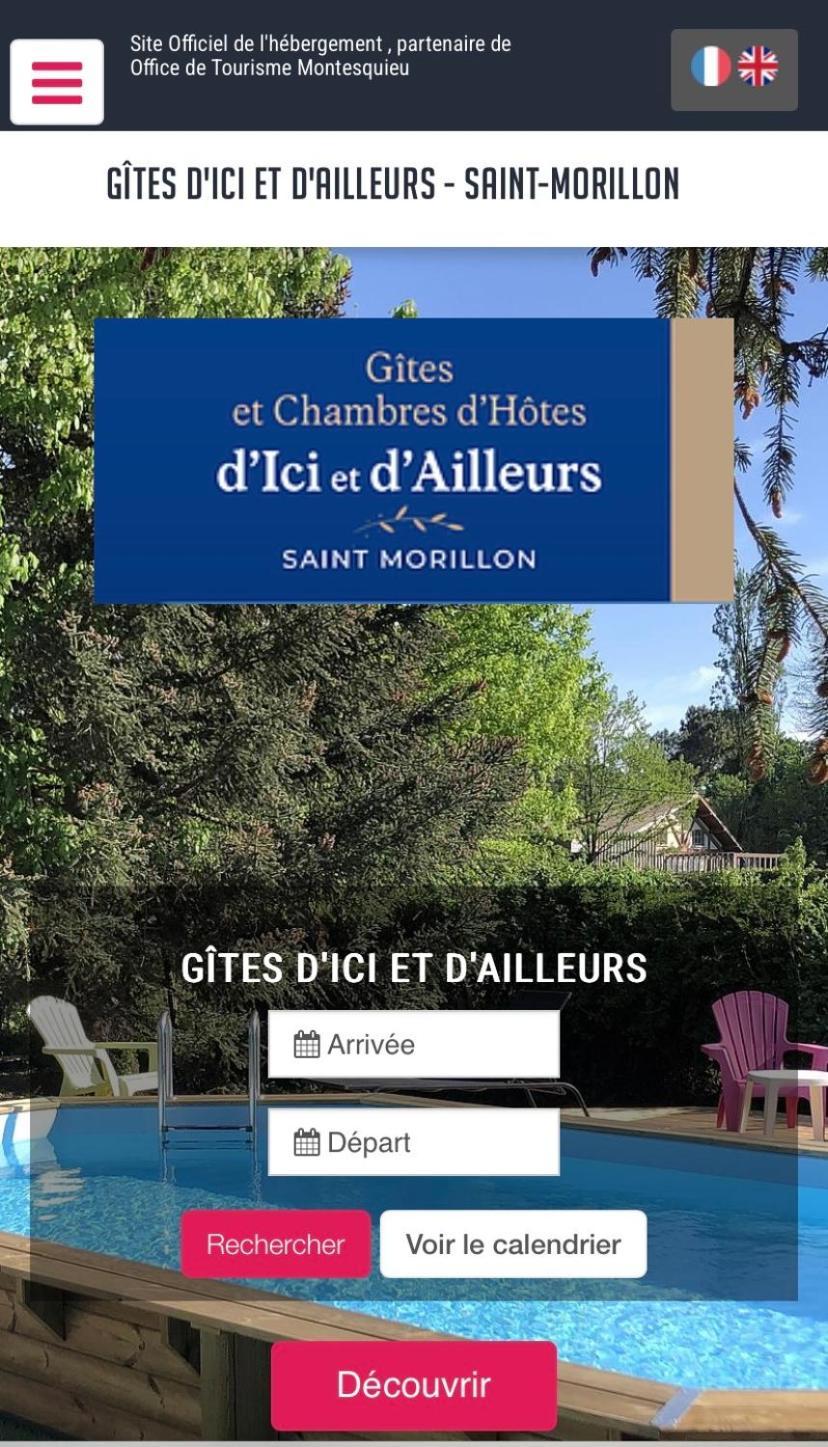 Chambres D'Elisa Saint-Morillon Eksteriør bilde